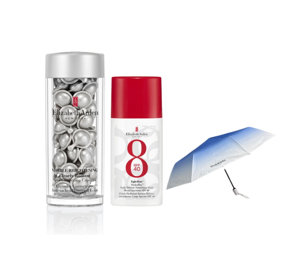 Visible Brightening Serum 60 Caps + Eight Hours HydraPlay Daily Defense SPF40 Set